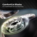 Philips Electric Shaver for Men | ComfortCut Blades | Wet and Dry Shave | 3D Flex Heads | 27 Self Sharpening Blades | Cordless | Waterproof | One Toch Open | 2 Year Warranty | S1151/03,Blue - Image 4