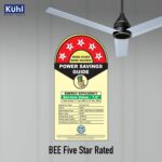 KUHL Arctis A4 1200 mm BLDC 65% Power Saving BLDC Ceiling Fan With Remote | BEE 5 Star Rated & ISI Marked | High Air Flow | 5 Year Warranty on Motor | Silver Mist - Image 4