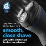 Philips Electric Shaver for Men | ComfortCut Blades | Wet and Dry Shave | 3D Flex Heads | 27 Self Sharpening Blades | Cordless | Waterproof | One Toch Open | 2 Year Warranty | S1151/03,Blue - Image 3