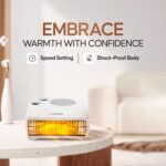 Longway Magma Fan Room Heater | 2 Heat Modes (1000W/2000W) | ISI Approved | Advanced Overheat Protection | PTC Ceramic Element | 1-Year Replacement Warranty | White - Image 4