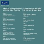 KUHL Fest B1 1200mm BEE 5-Star BLDC Ceiling Fan | 28W Energy Saving (Up to 65%) | High Airflow & Low Noise | Remote as well as Regulator Operated | 5 Year Motor Warranty | ISI Marked (Silver Mist) - Image 4