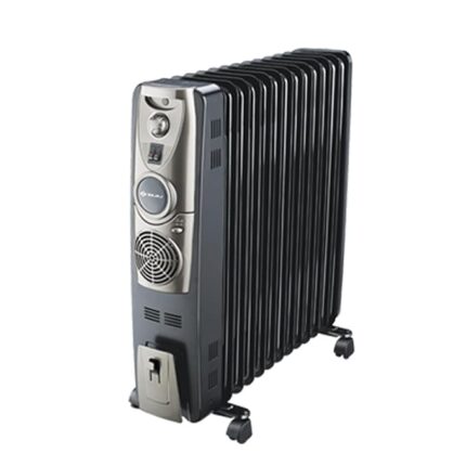 Bajaj Majesty RH 9F Plus 2400 Watts 9 Fin Oil Filled Radiator Room Heater With Fan | ISI Approved | DuraProtek | Temperature Control | Auto Thermal Cut-Out | 2 Yr Warranty