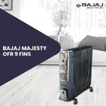 Bajaj Majesty RH 9F Plus 2400 Watts 9 Fin Oil Filled Radiator Room Heater With Fan | ISI Approved | DuraProtek | Temperature Control | Auto Thermal Cut-Out | 2 Yr Warranty - Image 2