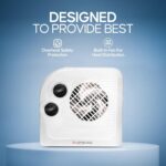 Longway Magma Fan Room Heater | 2 Heat Modes (1000W/2000W) | ISI Approved | Advanced Overheat Protection | PTC Ceramic Element | 1-Year Replacement Warranty | White - Image 2