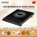 Pigeon Black Favourite 1800 W Auto Switch Induction Cooktop - Image 2