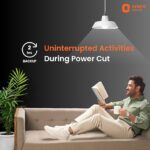 Orient Electric 12W Rechargeable Emergency LED bulb| Inverter Bulb for home with 2 hours battery backup| Up to 4 kV surge protection| 6500K, Cool White, B22d base| Over charging Protection| Pack of 1 - Image 4