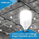 Bajaj Ivora HB HW LED Lamp 50W CDL B22 | Energy Efficient | Instant On | 4 Kv Surge Protection | LED Bulb For Home | White | 1 Year Warranty - Image 3